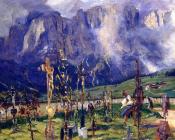 约翰 辛格 萨金特 : Graveyard in the Tyrol
